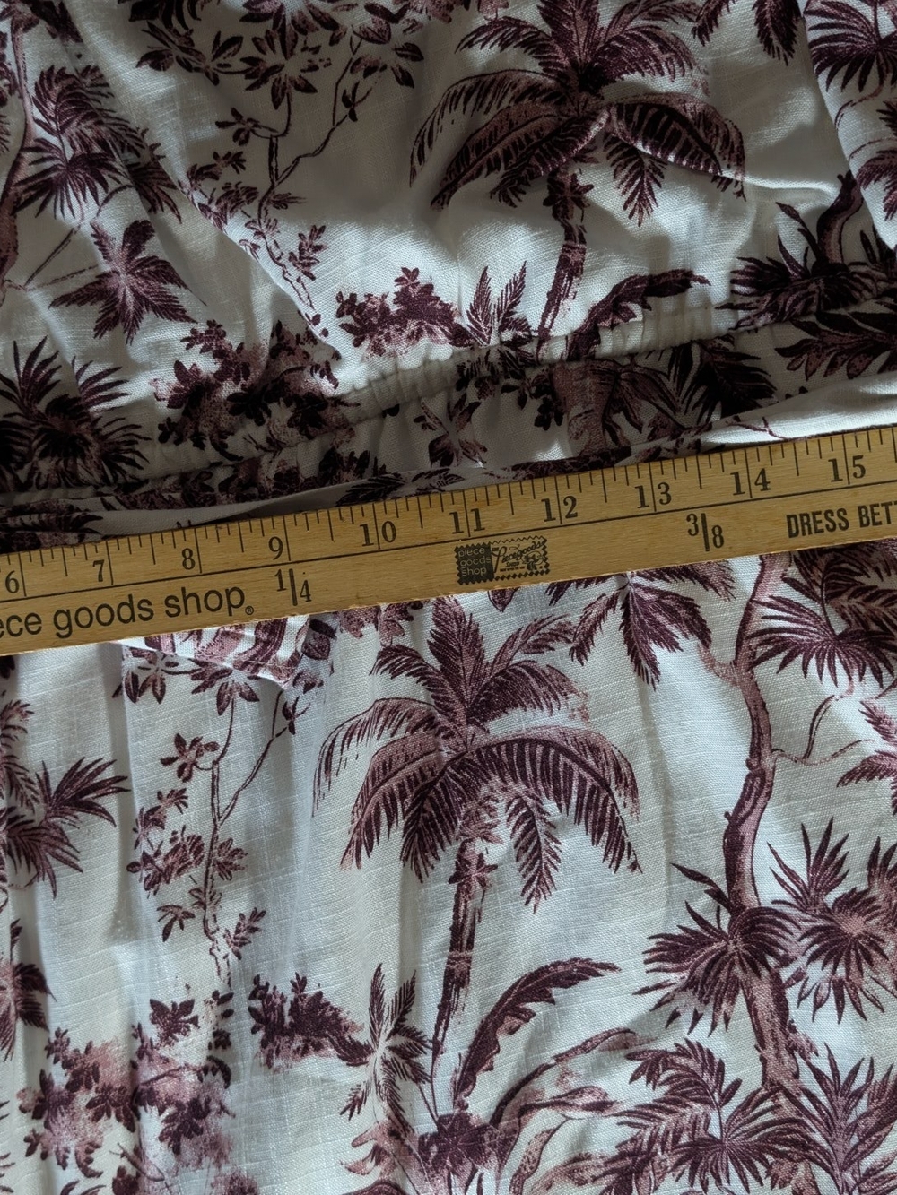 NWT LC Lauren Conrad Mauve Palm Toile  Kentucky Derby Midi Dress XL - Picture 14 of 16